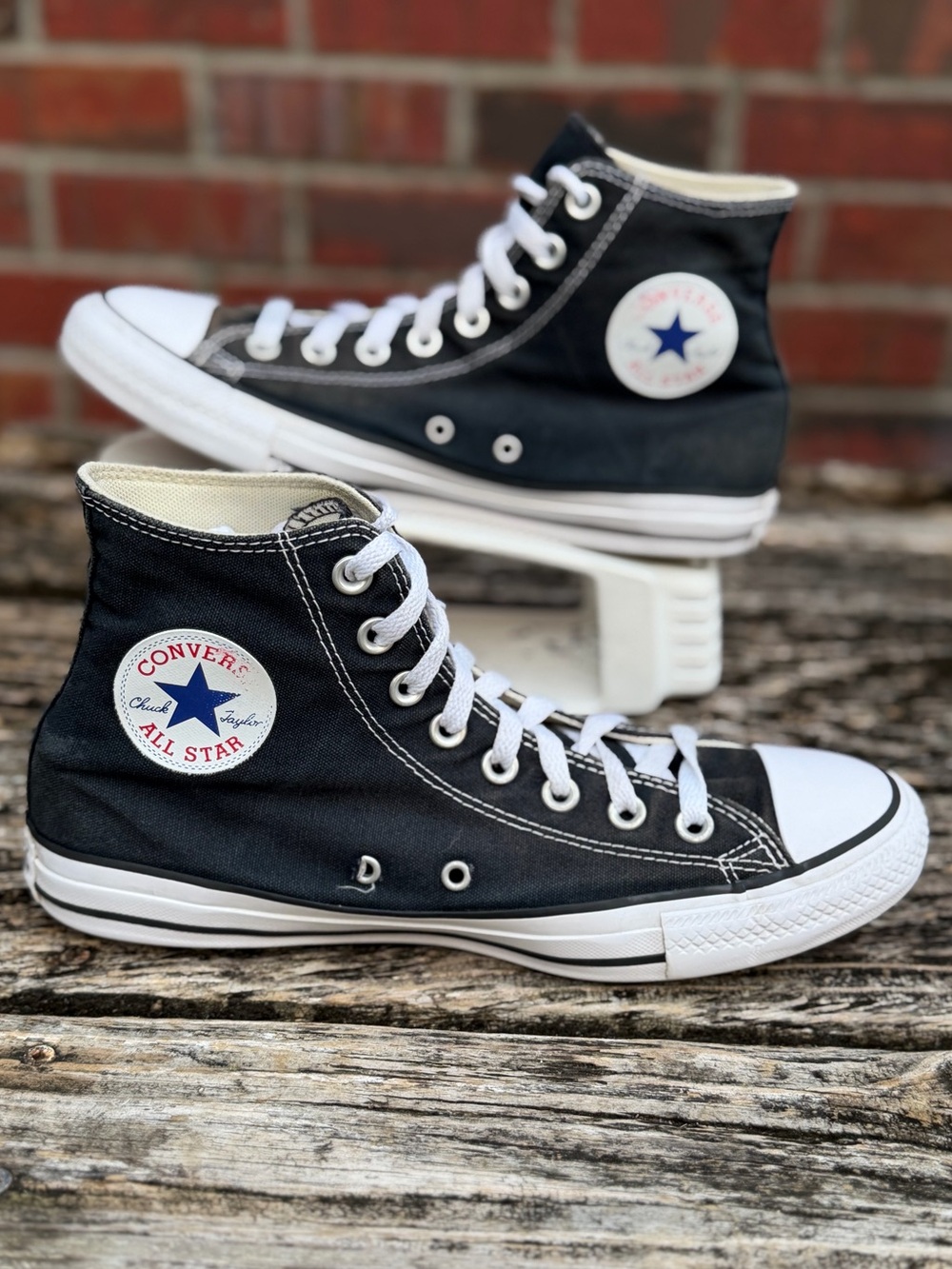Converse Chuck Taylor All Star Unisex  (M-8 W-10) Black High Top Sneaker X3